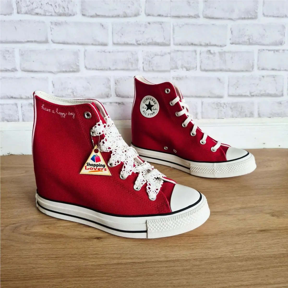 Converse shoes - Converse Cchuk Taylor Wedge - Cchuk Taylor Wedge - A12569C - Red (UPC: 194435402109) 8