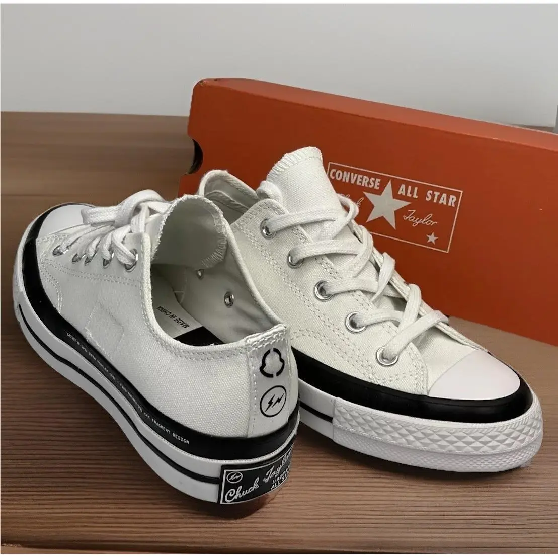 Fragment Moncler Sz 4 or 6 Wmns Chuck 70 Low Limited Edition 169070C by Converse