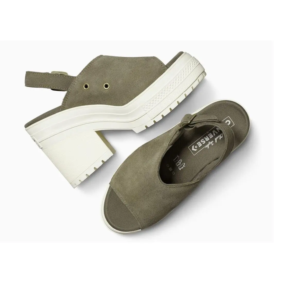 Converse Chuck 70 De Luxe Heel Mule Slip On Taupe A15071 Size 11