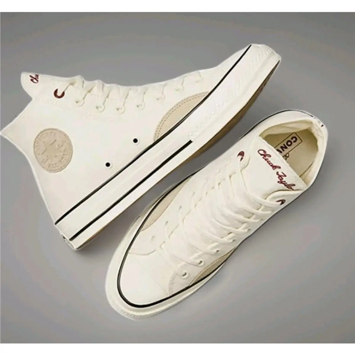 Chuck Taylor `70s High Top Sneakers Egret-beach-cherry Men 8.5/10.5 by Converse