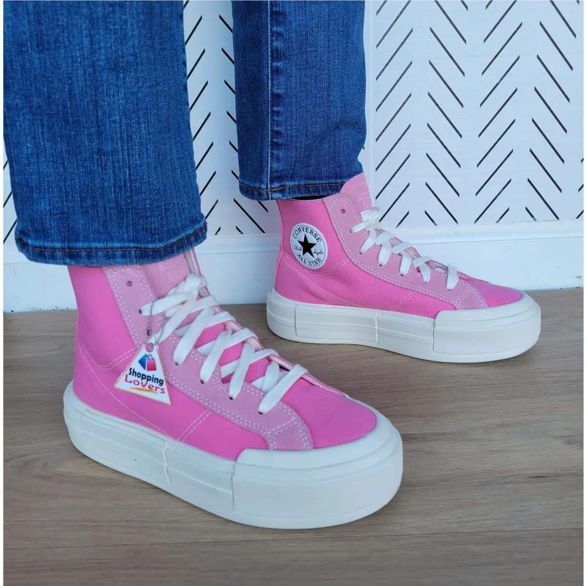 ⭐converse Chuck Taylor Cruise Hi 8.5 Women Shoes Pink Platform Sneakers A07569C by Converse