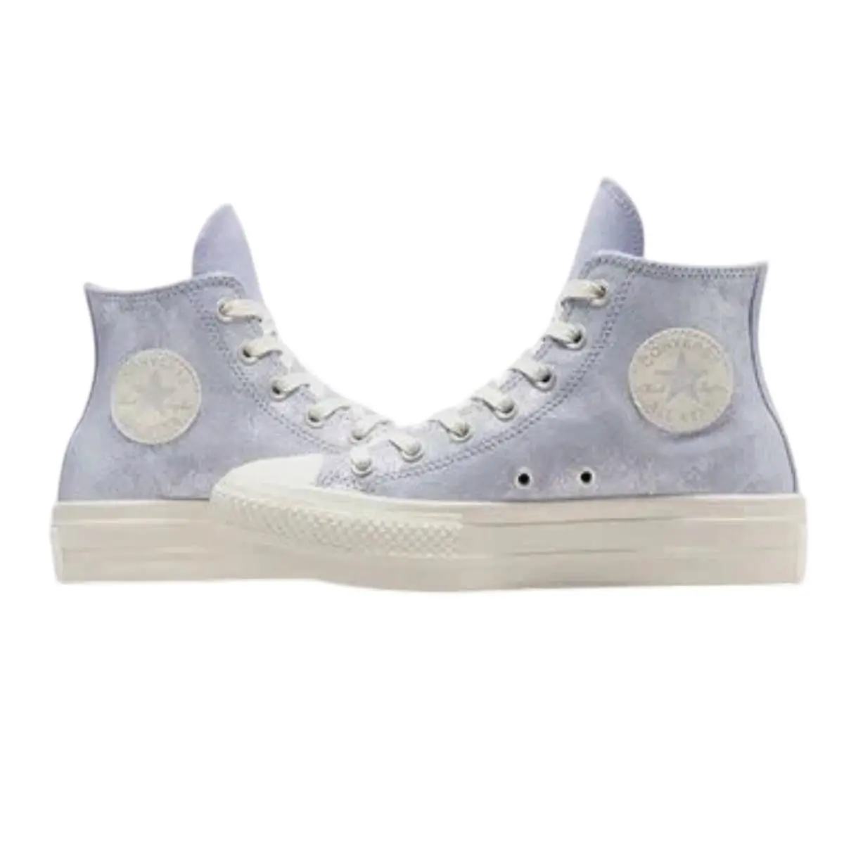 Chuck Taylor All Star Lift Hi Sneaker Womens 9 Lilac Platform Shimmer by Converse
