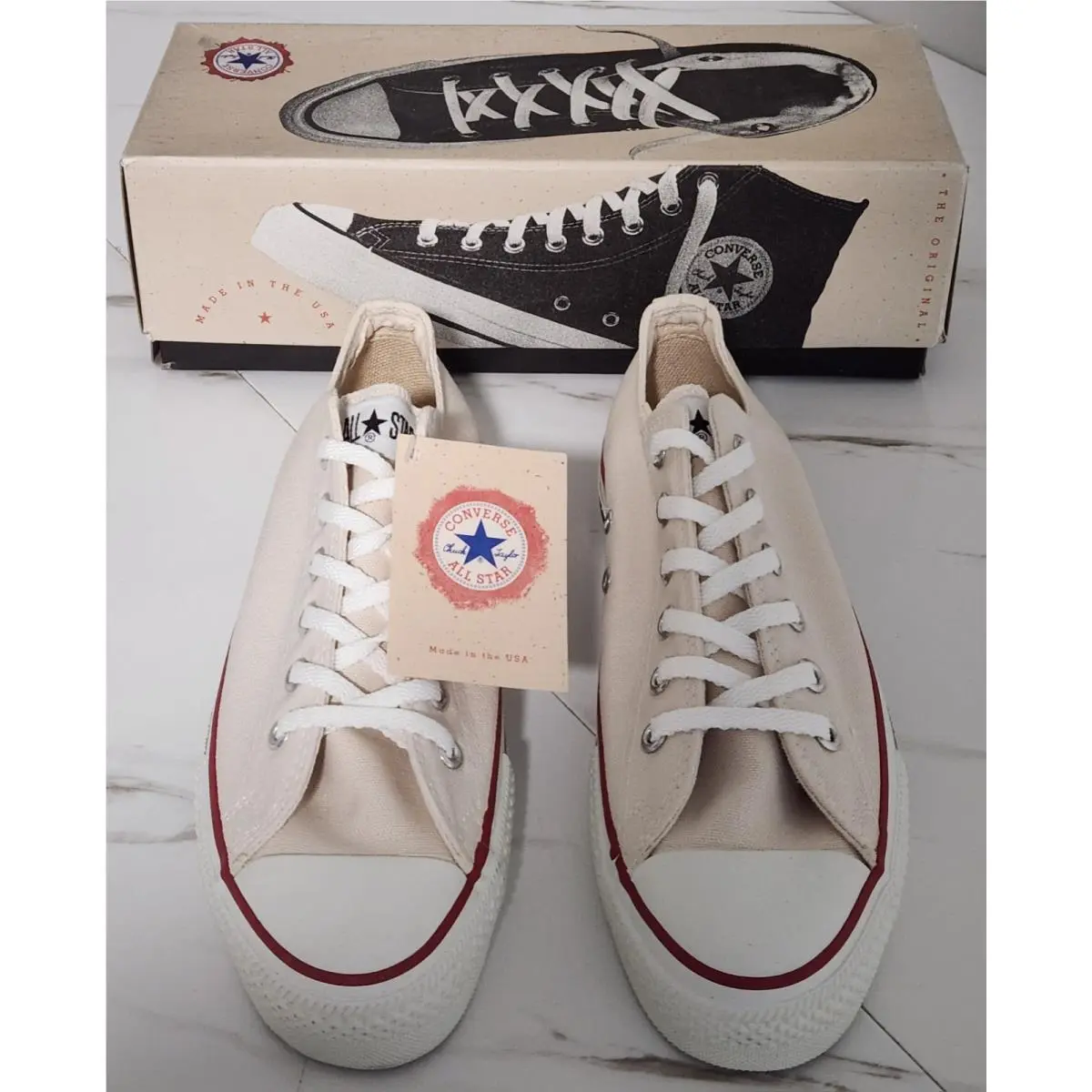 Vtg Made in Usa  Chuck Taylor All Star Low Men`s Sz 8 + Tags by Converse