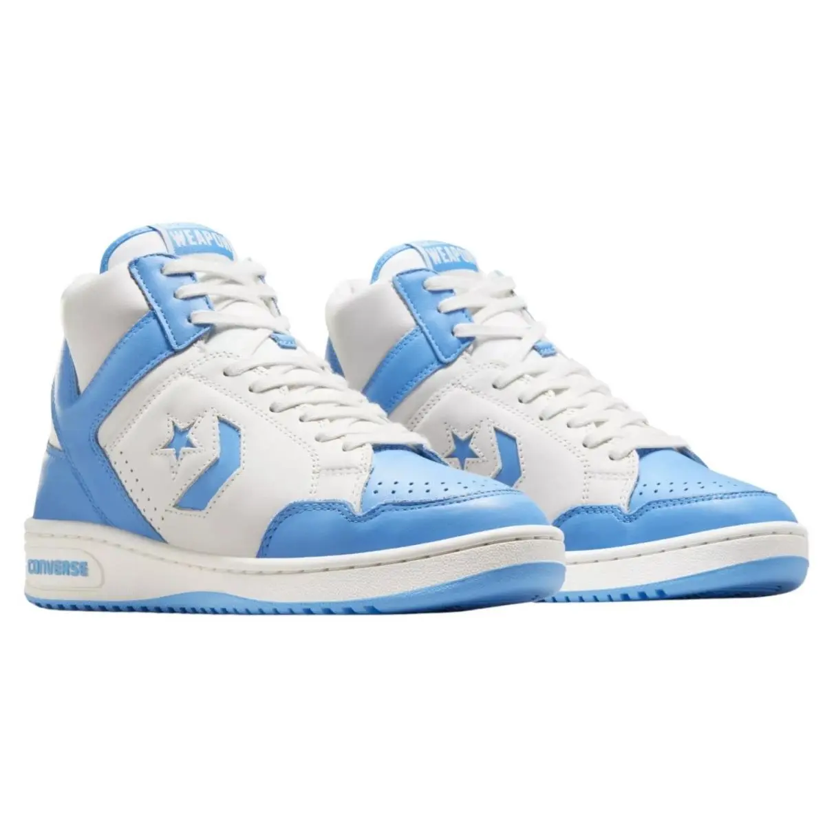 Weapon Mid 90`s Unc Light Blue White A10597C Men`s Size 10.5 by Converse