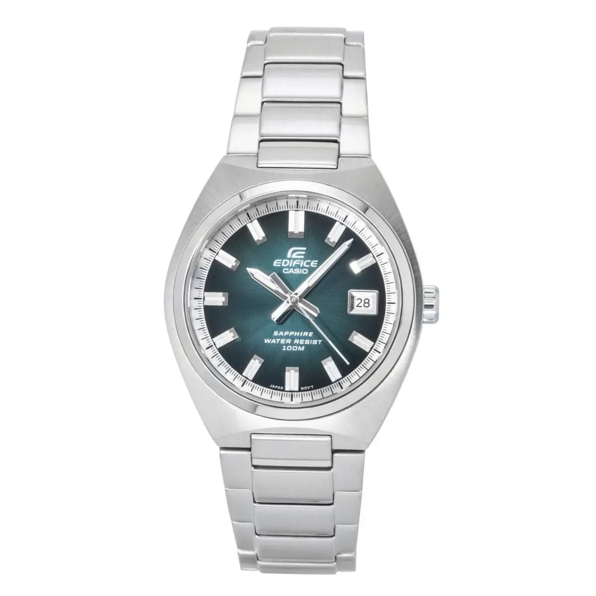 Edifice Green Dial Quartz Casual 100M Luminous EFB-109D-3AV Men`s Watch by Casio