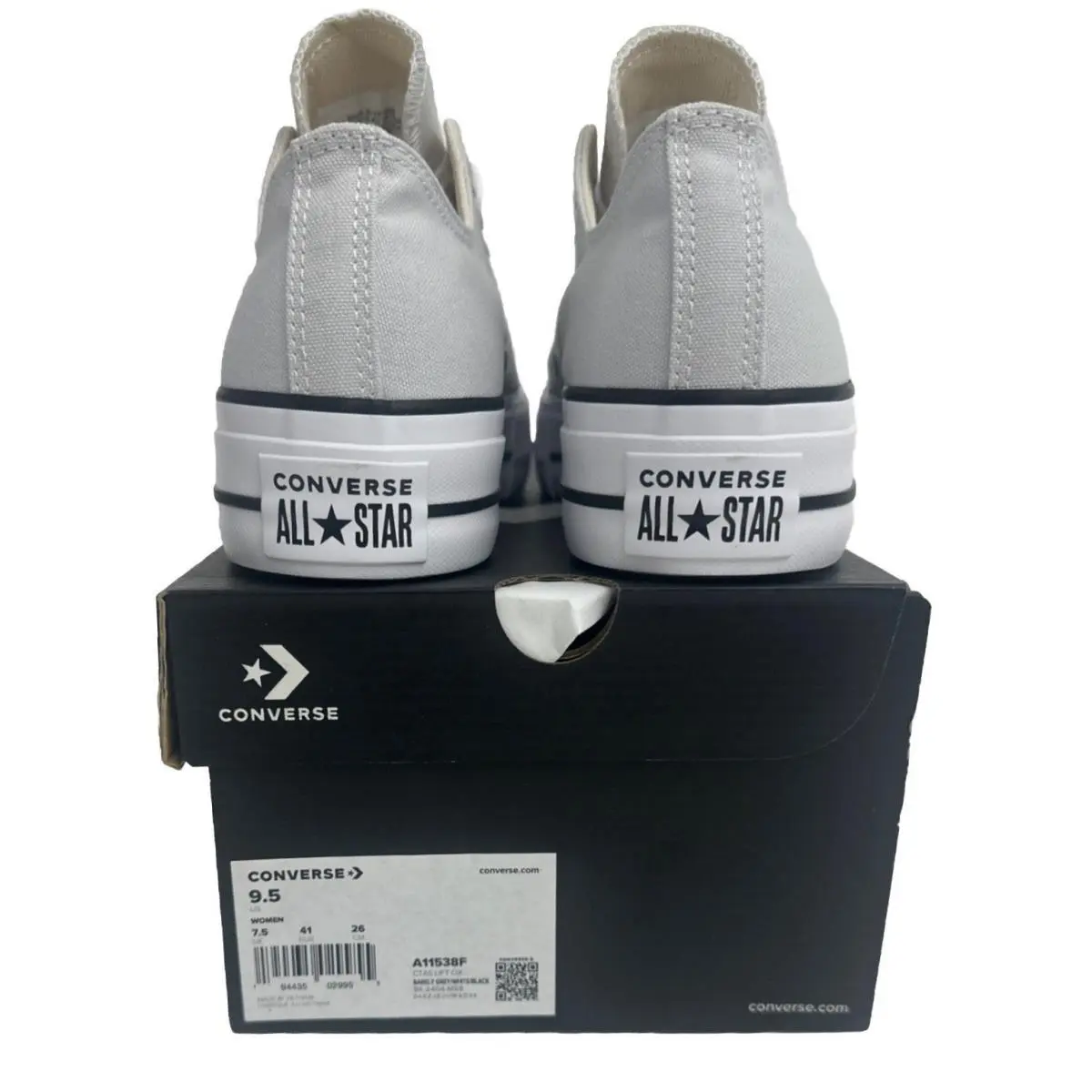 Converse shoes - Converse Chuck Taylor All Star Lift - A11538F - Barely Grey/White/Black (UPC: 0194435029955) 6