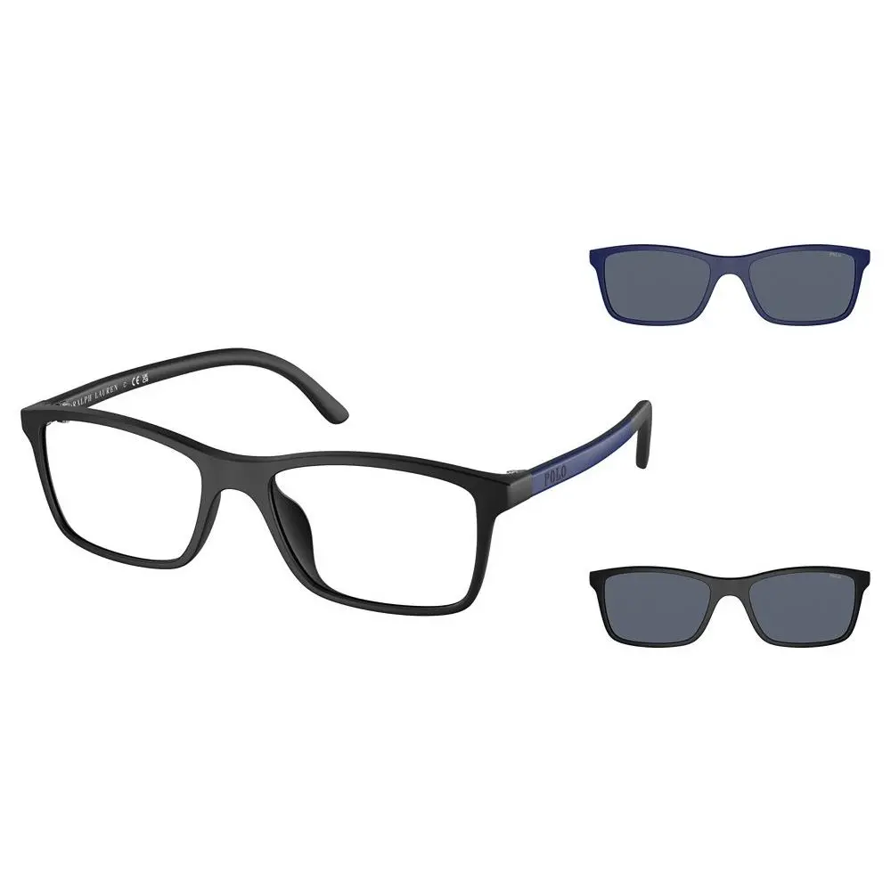 Polo Ralph Lauren PP9506U 588687 Eyeglasses Youth Kids Black/grey 49mm W/clip On