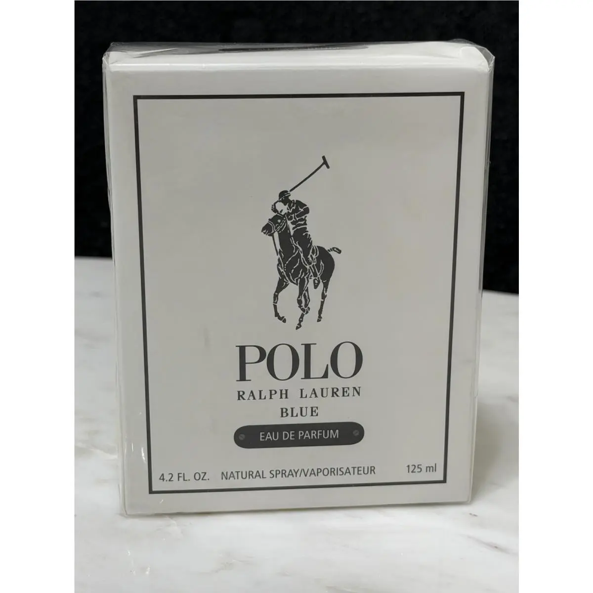 Ralph Lauren Polo Blue Men`s Eau De Parfum Spray 4.2 oz T-sealed