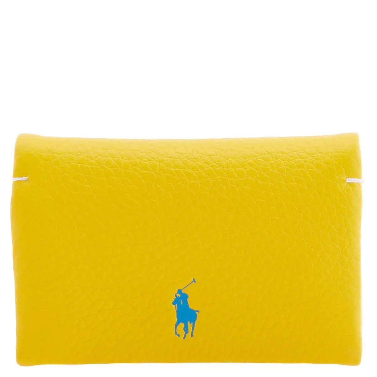 Polo Ralph Lauren Canary Yellow Logo Print Leather Wallet 427949873005