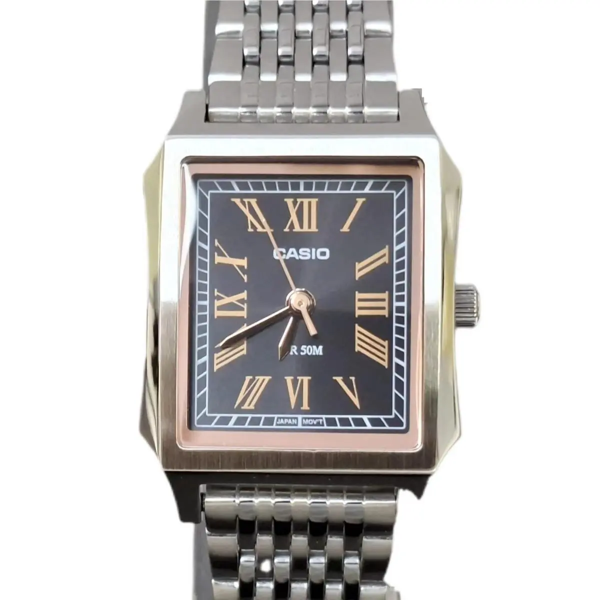 LTP-B190D-1B Black Dial Quartz Stainless Steel Band Women`s Watch by Casio