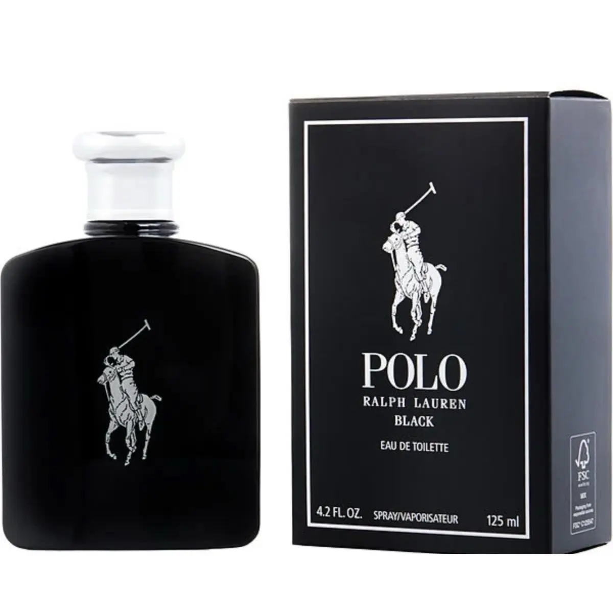 Polo Black Ralph Lauren Eau de Toilette 4.2 oz 125 Ml