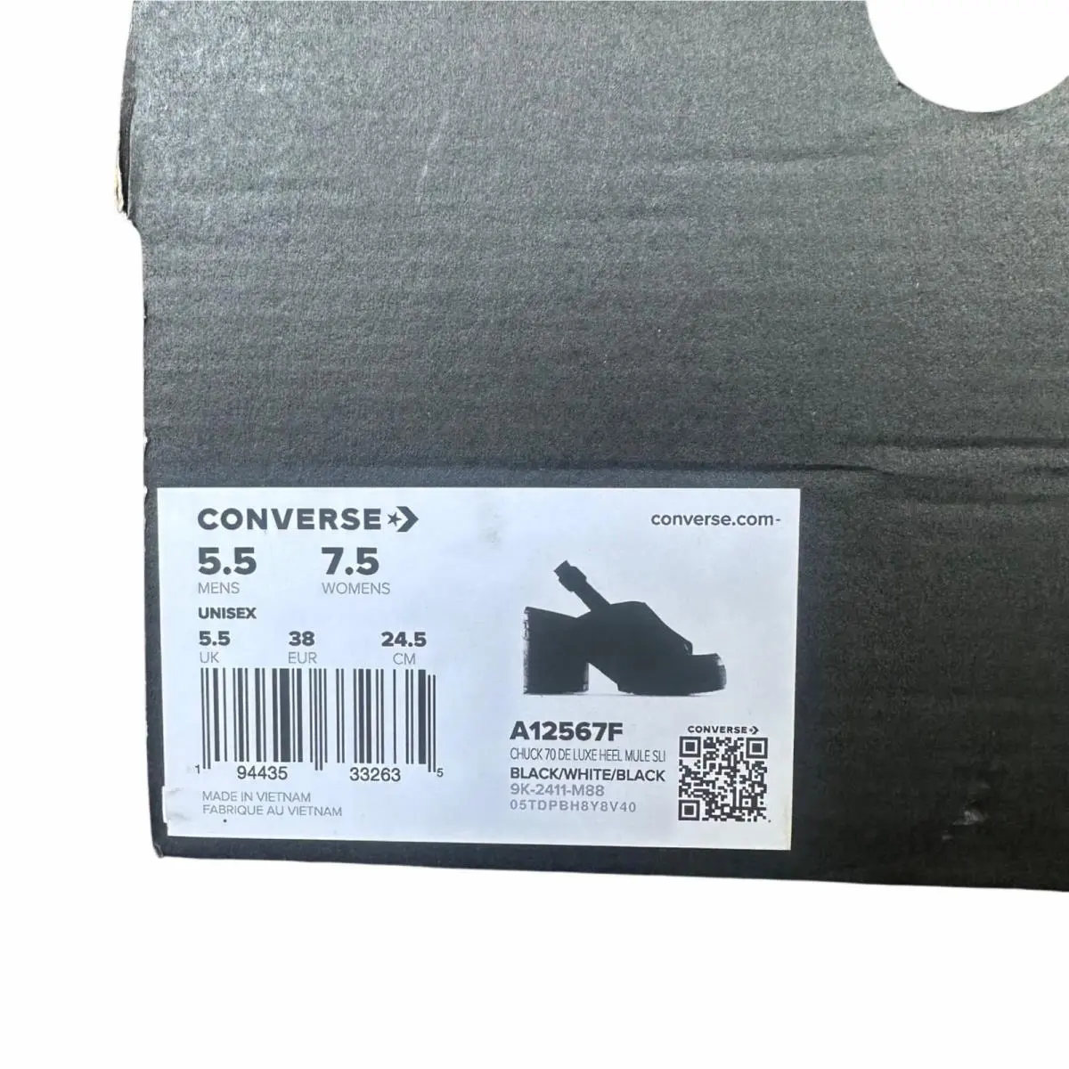 Converse shoes - Converse Chuck 70 De Luxe Heel - Black (UPC: 194435332635) 5