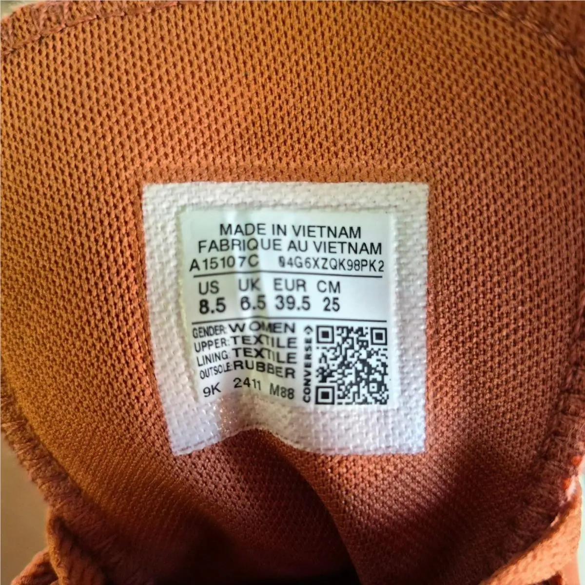 Converse shoes - Converse Chuck Taylor - Chuck Taylor - A15107C - Orange (UPC: 194435457482) 8