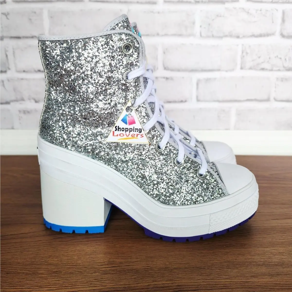 ⭐converse Chuck 70 Deluxe Sz 8.5 Mens Shoes Heel Boots Sneakers Glitter A06028C