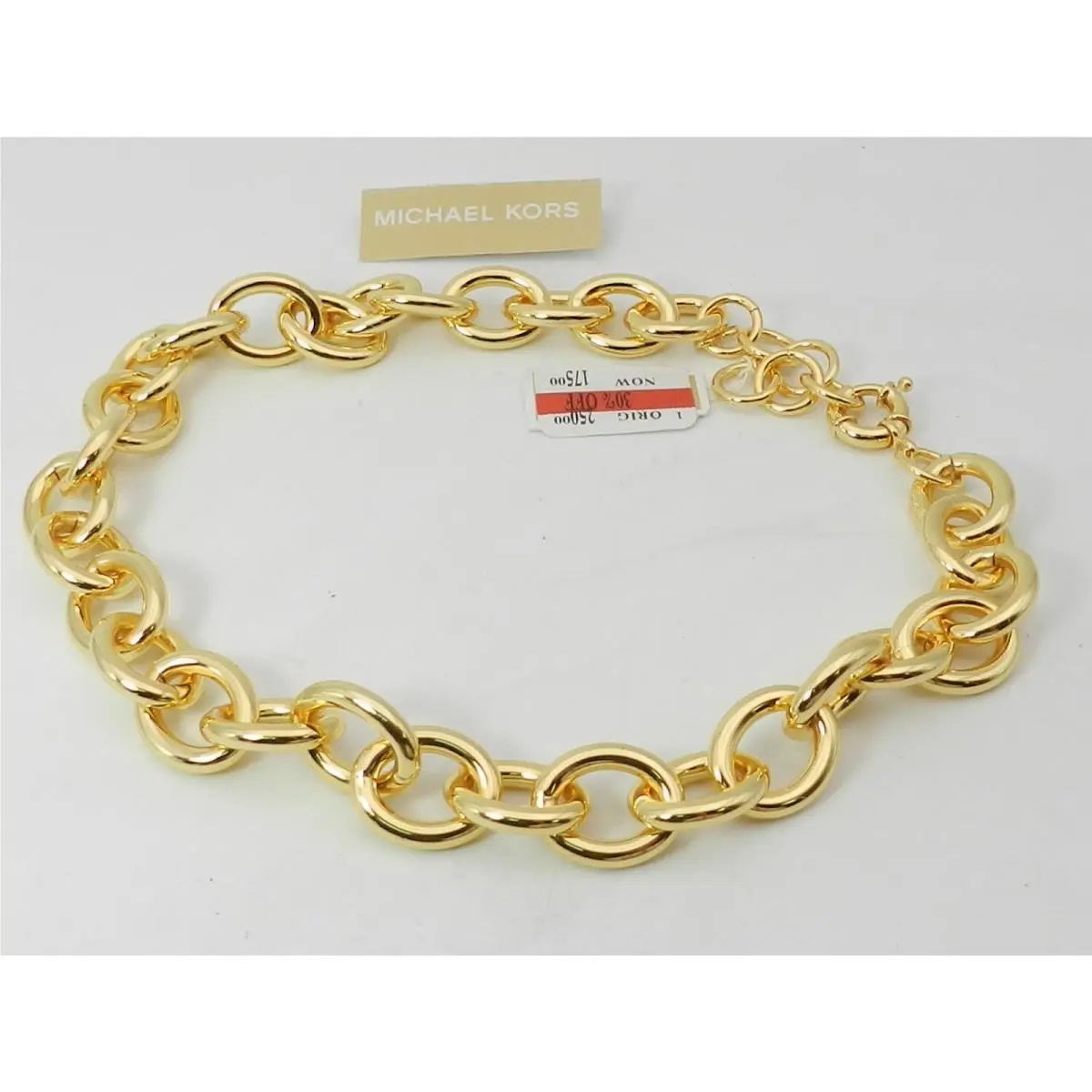 14K Gold-plated Brass Statement Chain Necklace by Michael Kors
