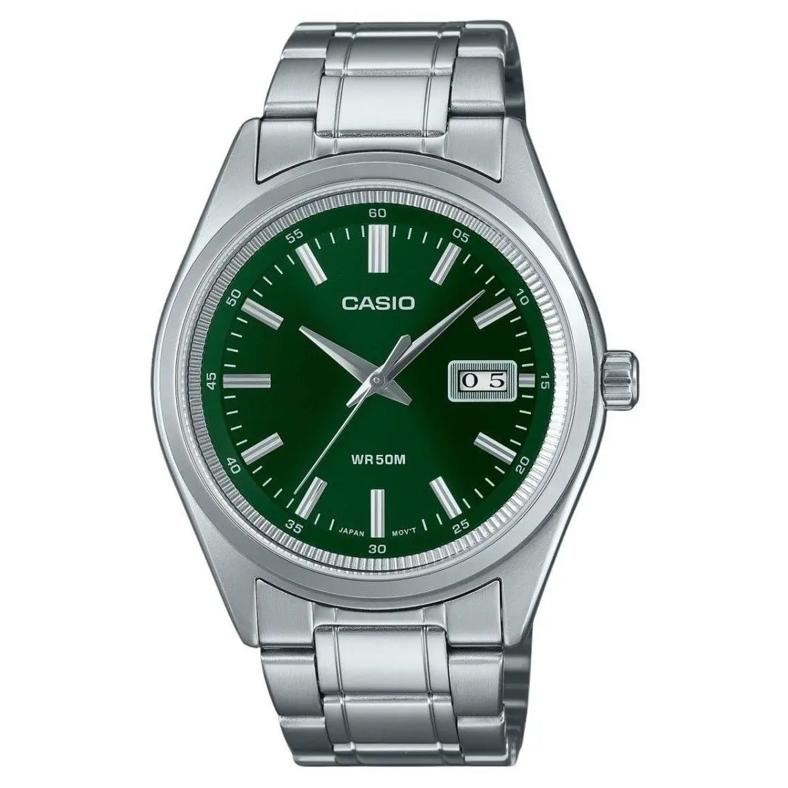 Standard Green Dial Quartz Casual Wristwatch MTP-B180D-3AV Men`s Watch by Casio