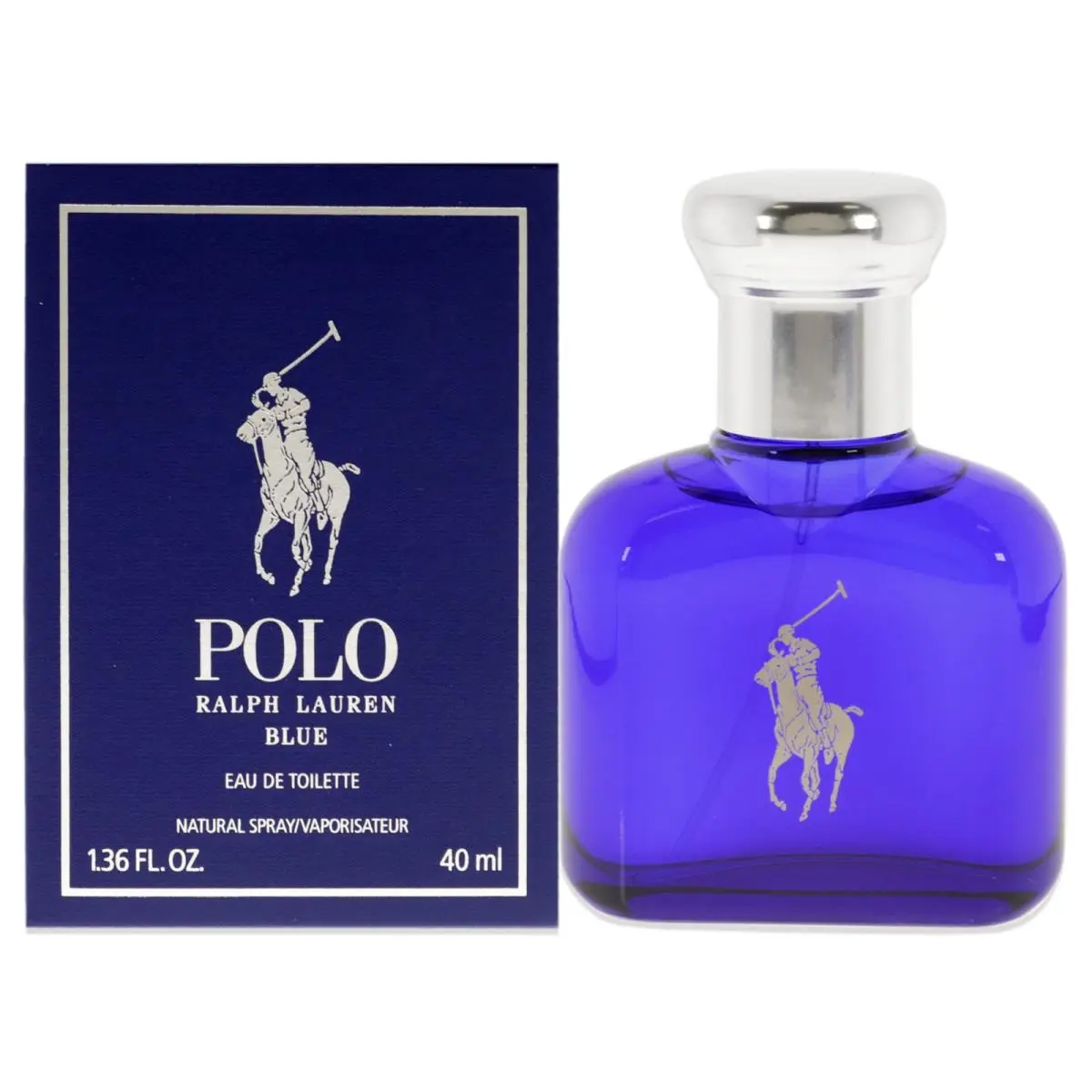 2 Pack Polo Blue by Ralph Lauren For Men - 1.3 oz Edt Spray
