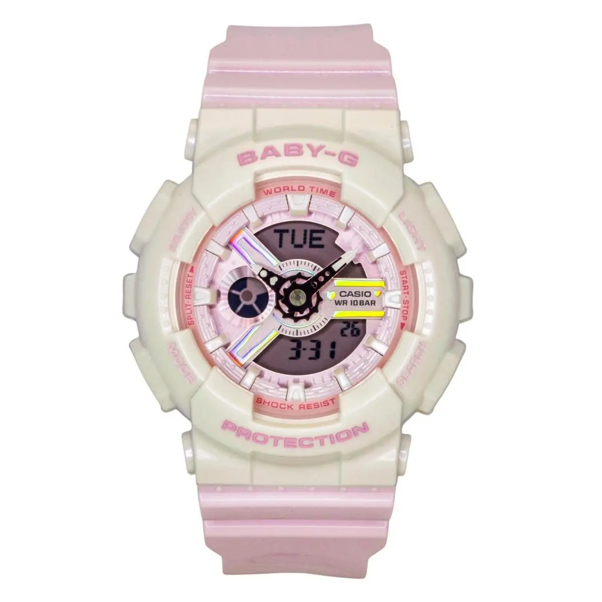 Baby-g Pink Dial Quartz Sports 100M Luminous BA-110PD-4A Women`s Watch by Casio