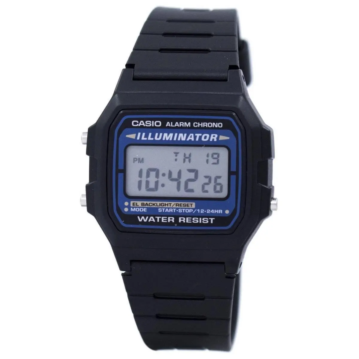 Quartz Chronograph Digital Illuminator Luminous F-105W-1ADF Men`s Watch by Casio