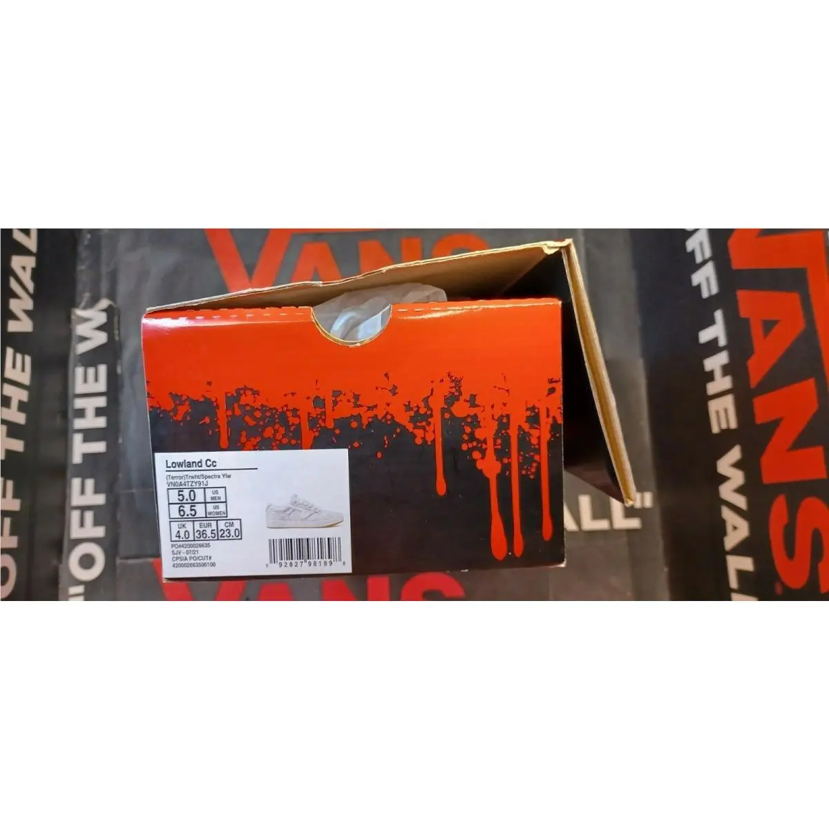 Vans shoes - Lowland CC It/Pennywise - Lowland - VN0A4TZY91J - White Yellow Black 8