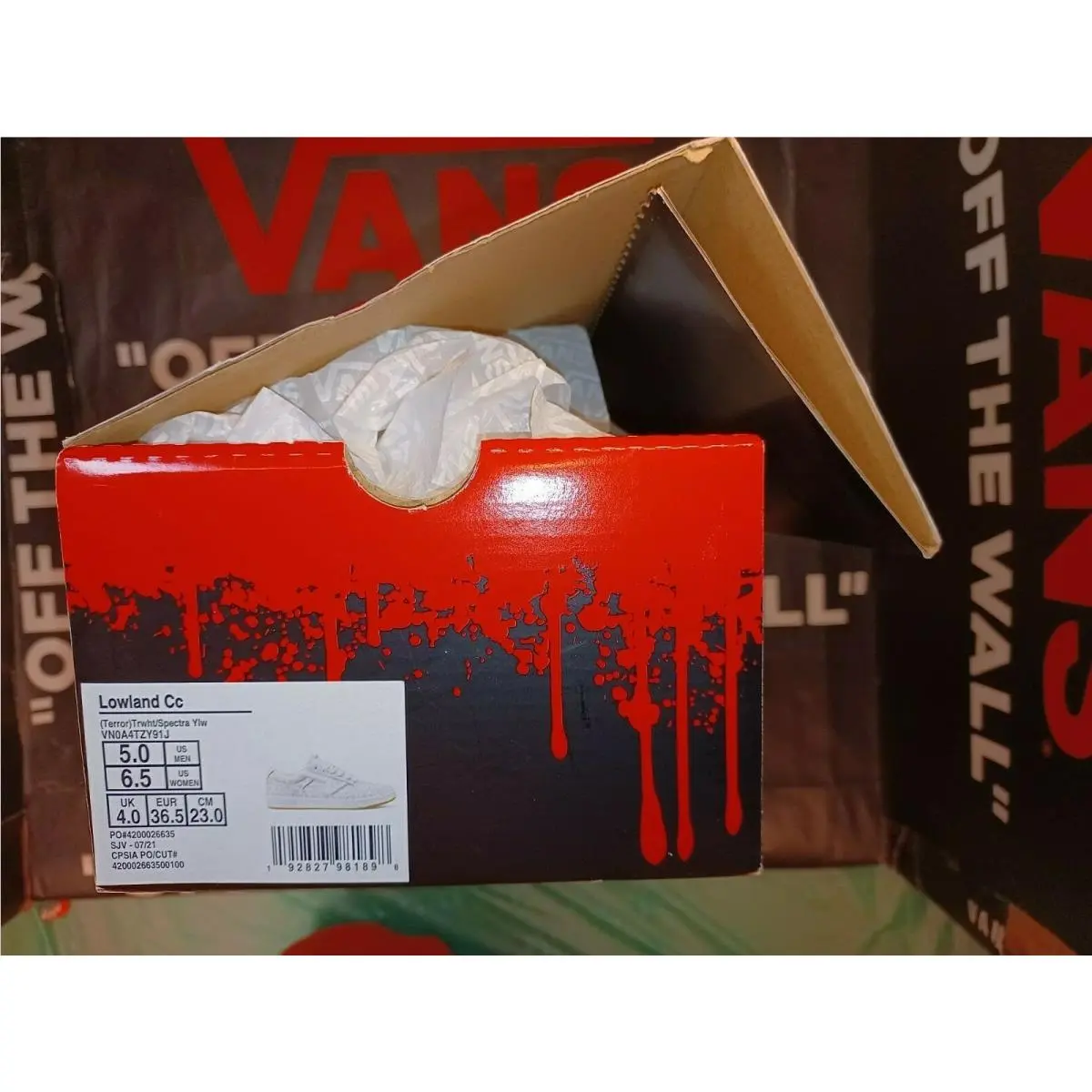 Vans shoes - Lowland CC It/Pennywise - Lowland - VN0A4TZY91J - White Yellow Black 15