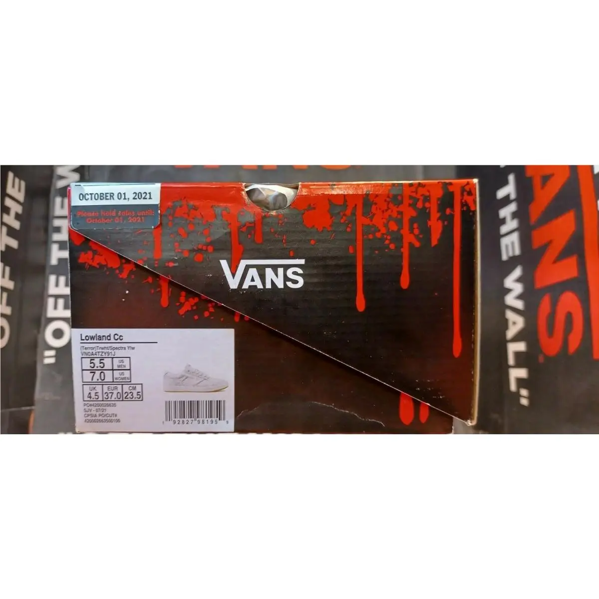 X IT Lowland CC Terror Yellow/true White VN0A4TZY91J Mens 5.5/Women 7 by Vans
