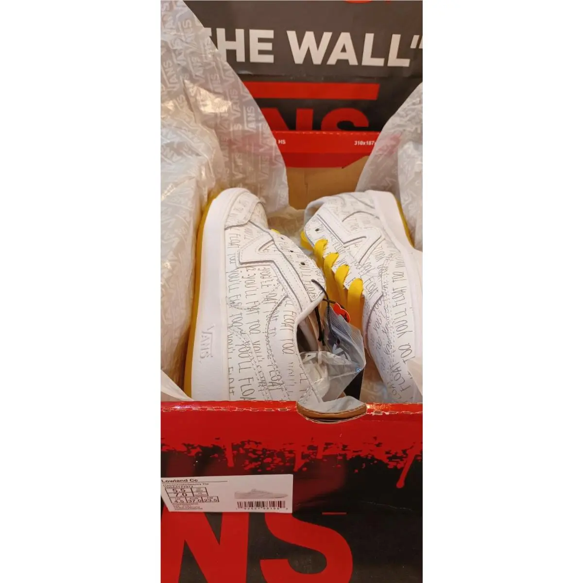 Vans shoes - Lowland CC It/Pennywise - Lowland - VN0A4TZY91J - White Yellow Black 30