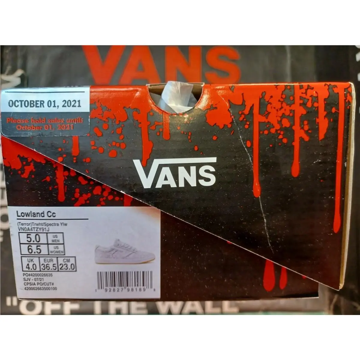 Vans shoes - Lowland CC It/Pennywise - Lowland - VN0A4TZY91J - White Yellow Black 17