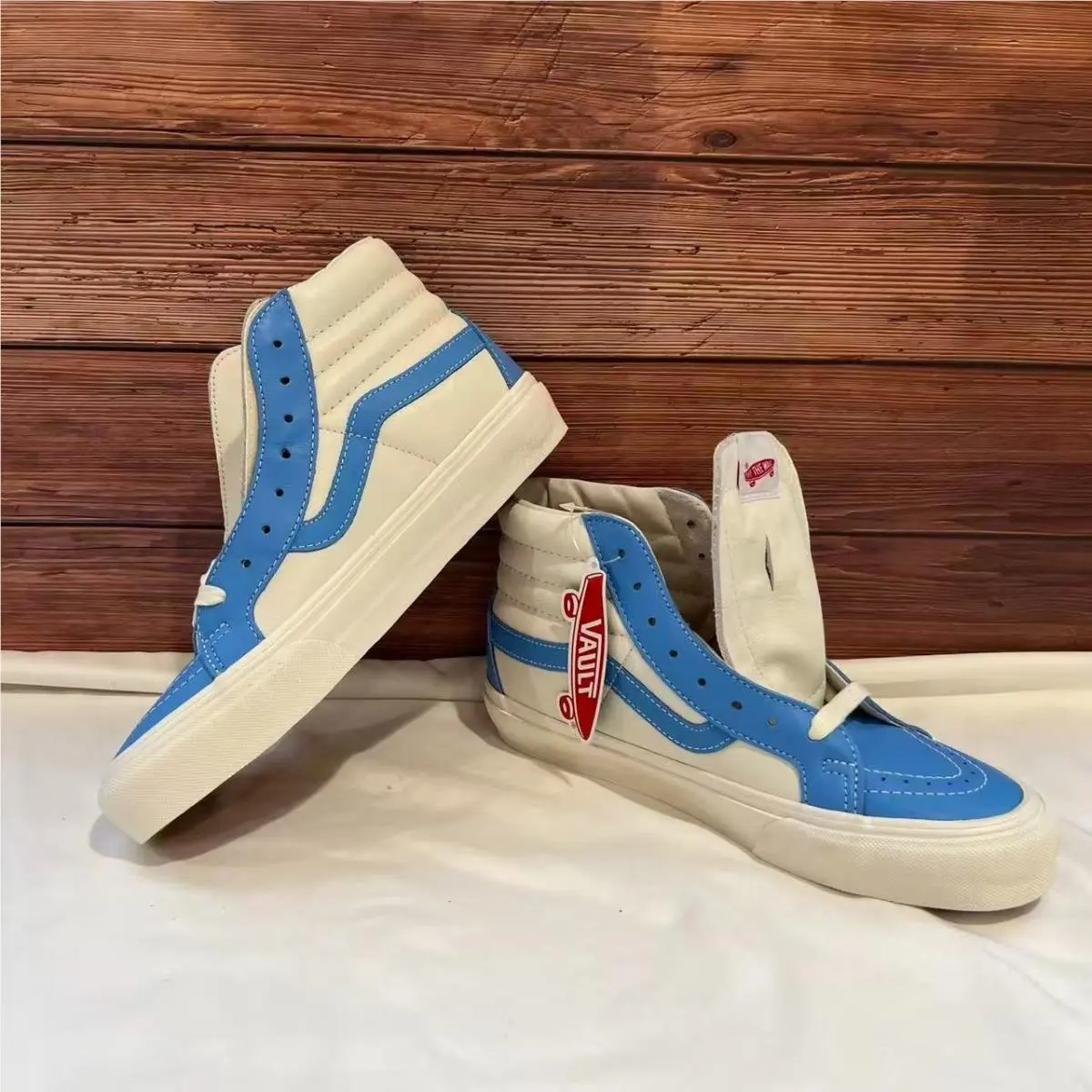 -SK8-HI Reissue Vlt LX `bonnie Blue Marshmallow` Shoes VN0A4BVHXG0 by Vans
