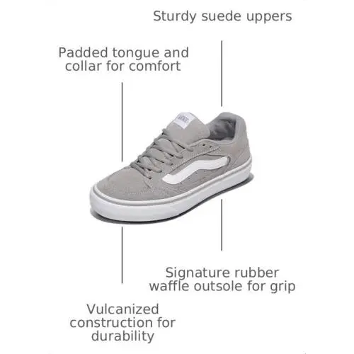 Vans shoes - vn 000 d 98 - VN000D98 - suede canvas black white 19
