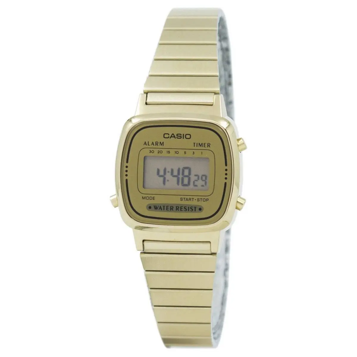 Stainless Steel Digital Luminous Hands LA670WGA-9DF Women`s Watch by Casio