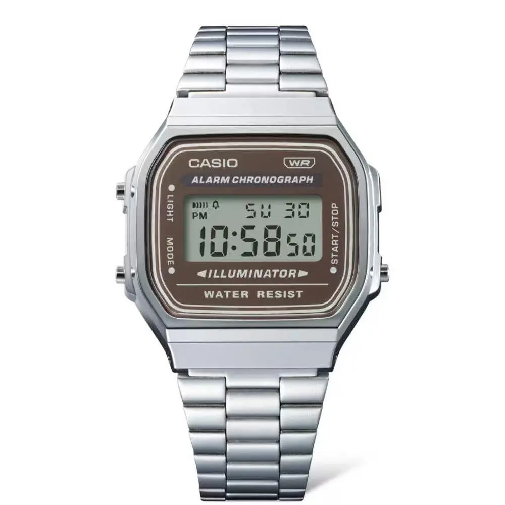 A168WA-5AY A168WA A168 Vintage Brown Dial Digital Watch by Casio