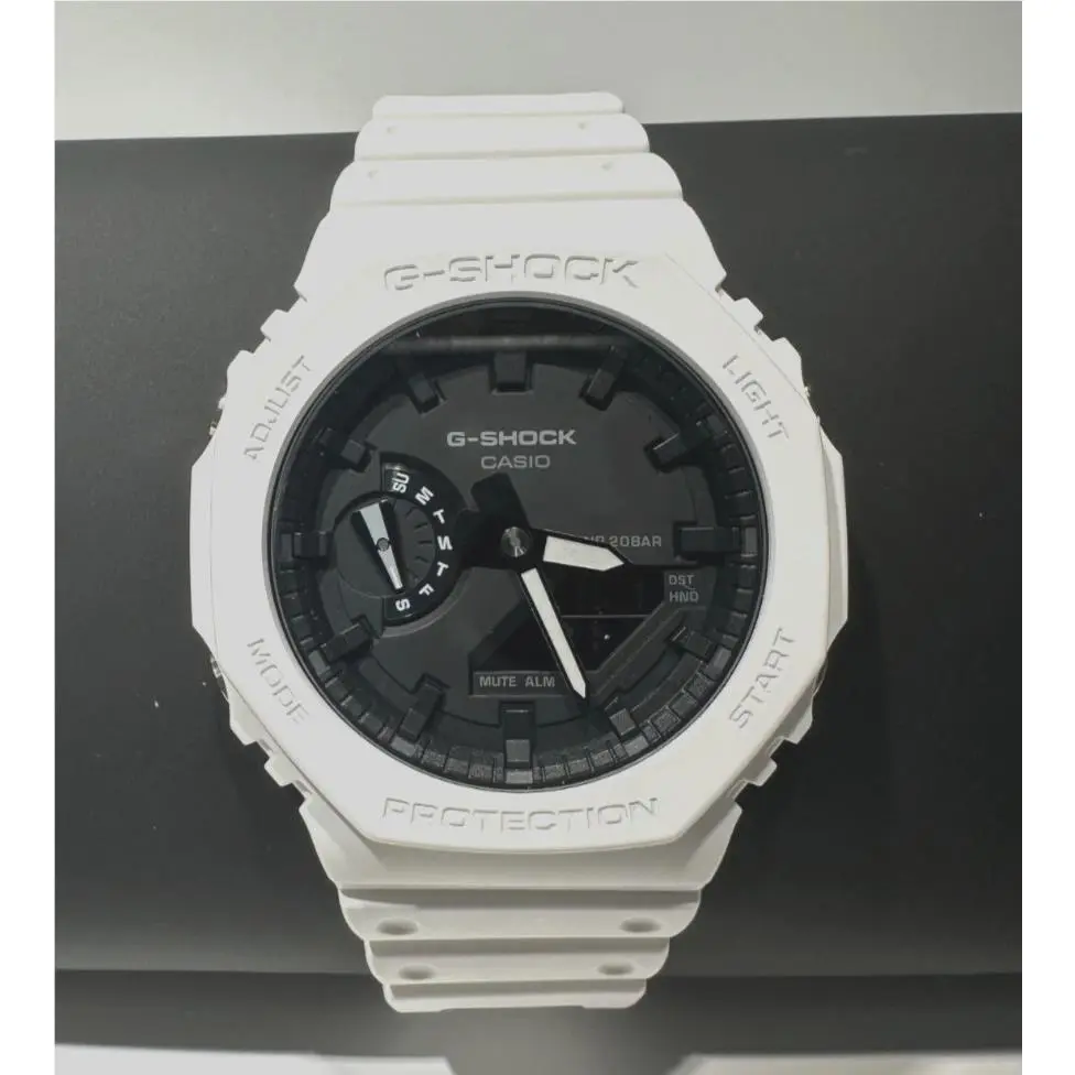 G-shock GA-2100-7AJF White Carbon Core Analog Digital Watch by Casio