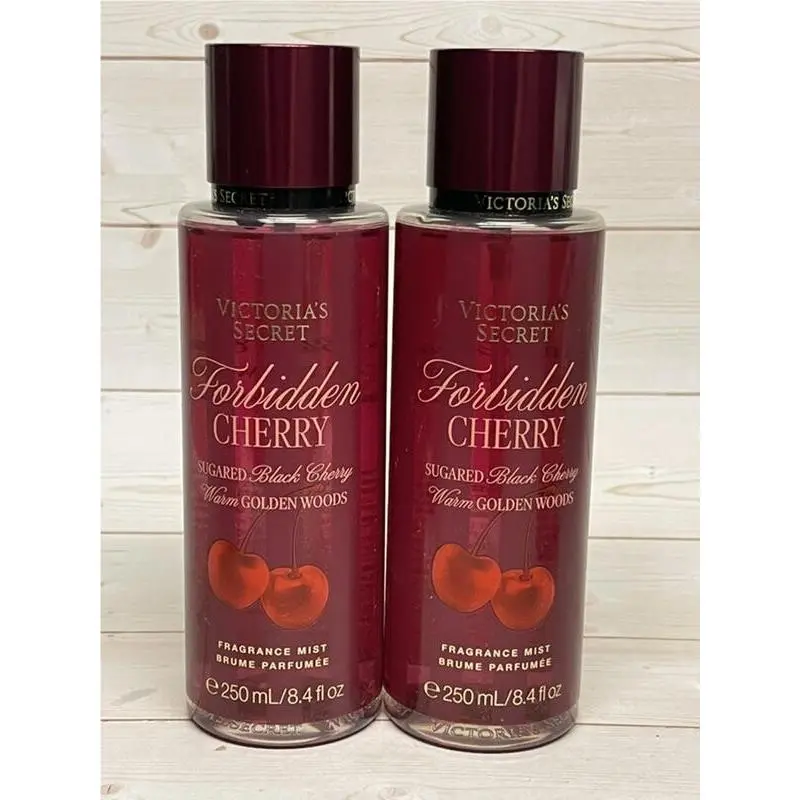 Victoria`s Secret Forbidden Cherry Fragrance Mist 8.4oz x2