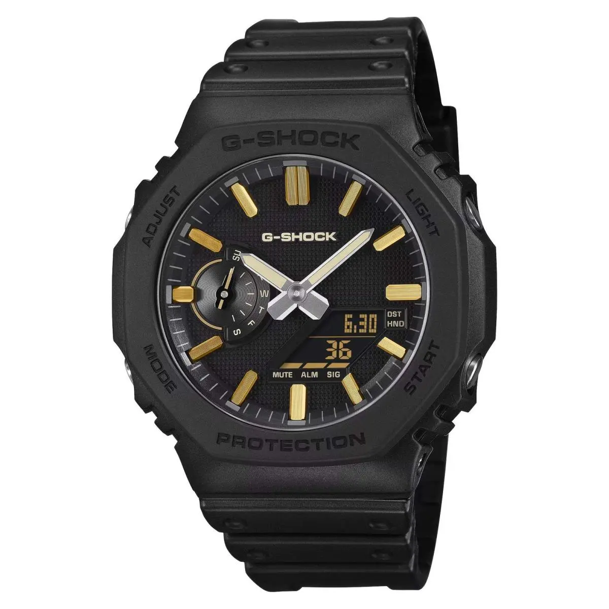 G-shock GA2100LXB1A9 Luxe Black Series Octagonal Resin Ana-digi by Casio