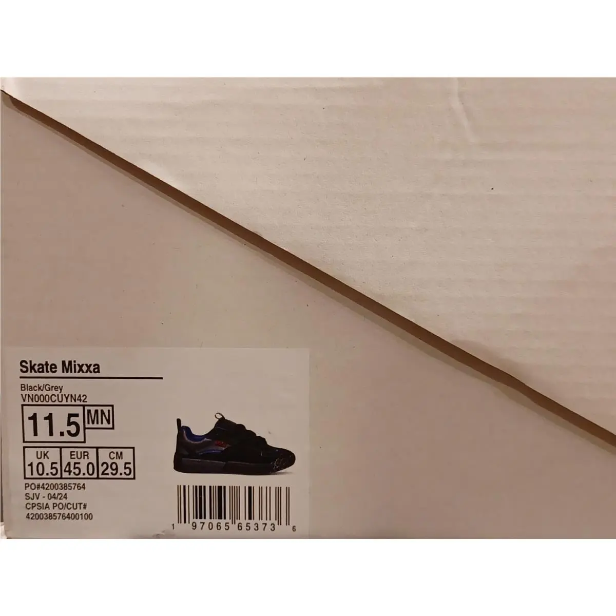 Vans shoes - Vans Skate Mixxa Black/Grey - Skate Mixxa - VN000CUYN42 - Black, Manufacturer: Black/Grey (UPC: 197065653583) 3