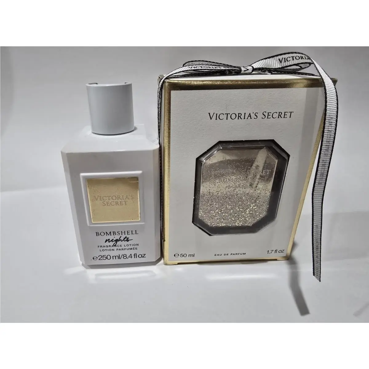 Victoria`s Secret Bombshell Nights 1.7oz 50ml Edp Spray + Fragrance Lotion by Victoria's Secret