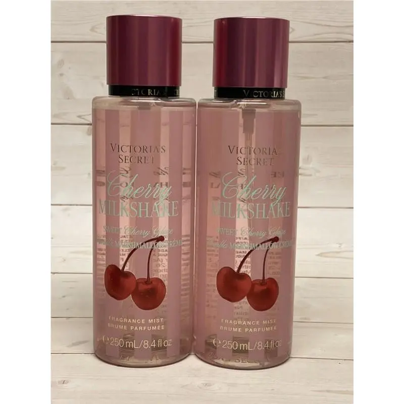 Victoria`s Secret Cherry Milkshake Fragrance Mist 8.4oz x2