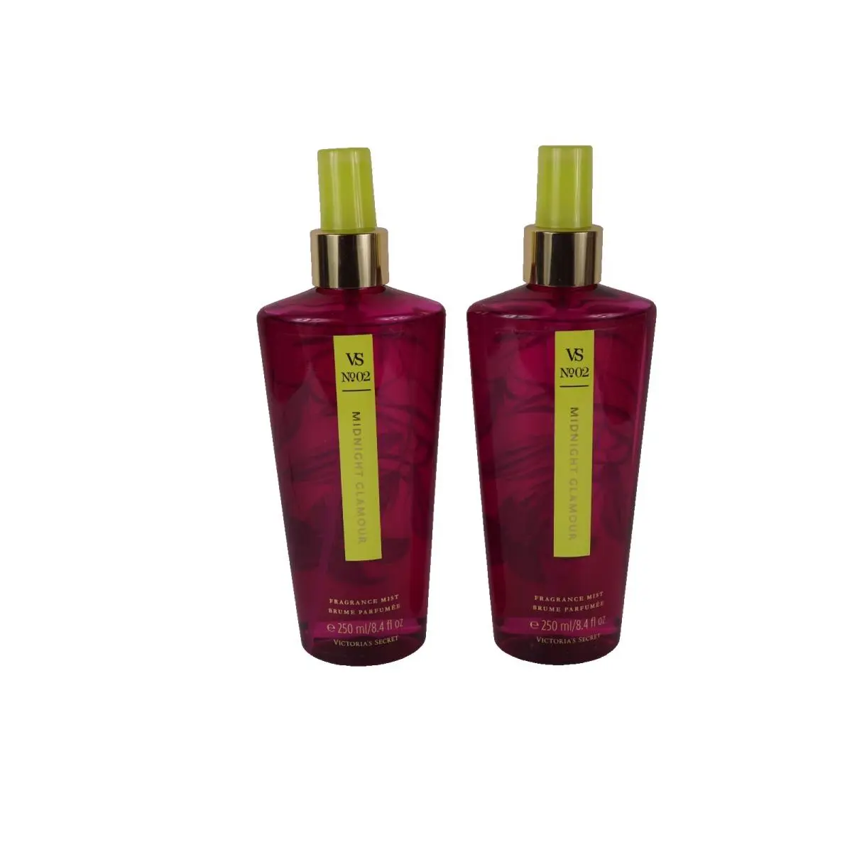 2 Victoria`s Secret VS 02 Midnight Glamour Fragrance Mist 8.4 OZ