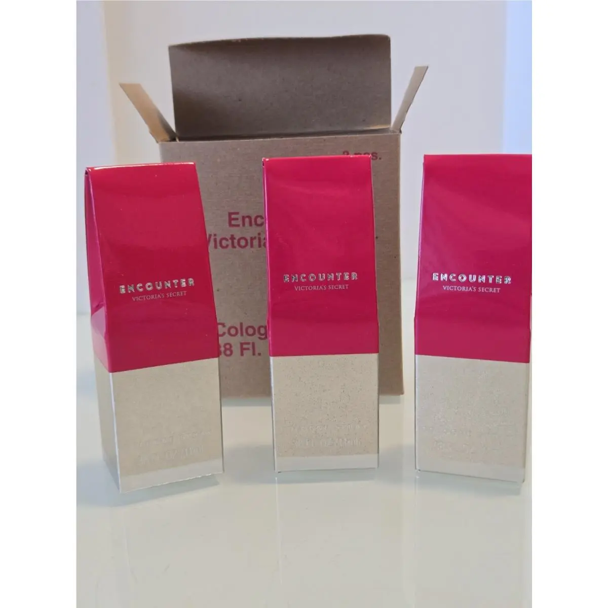 Vtg. 3 Victoria`s Secret Encounter Eau De Cologne Spray .38 OZ / 11-ML by Victoria's Secret