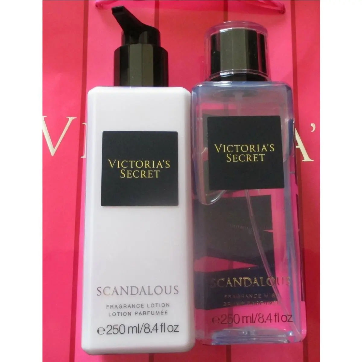 Victoria`s Secret Scandalous Fragrance Mist Lotion Full Size Set
