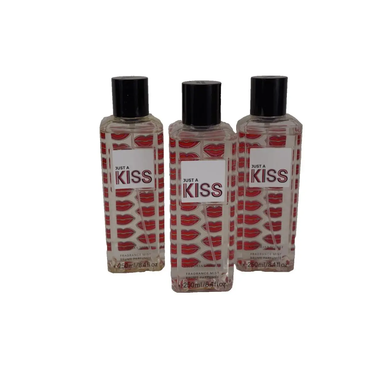 3 Victoria`s Secret Just A Kiss Body Fragrance Mist 8.4 OZ