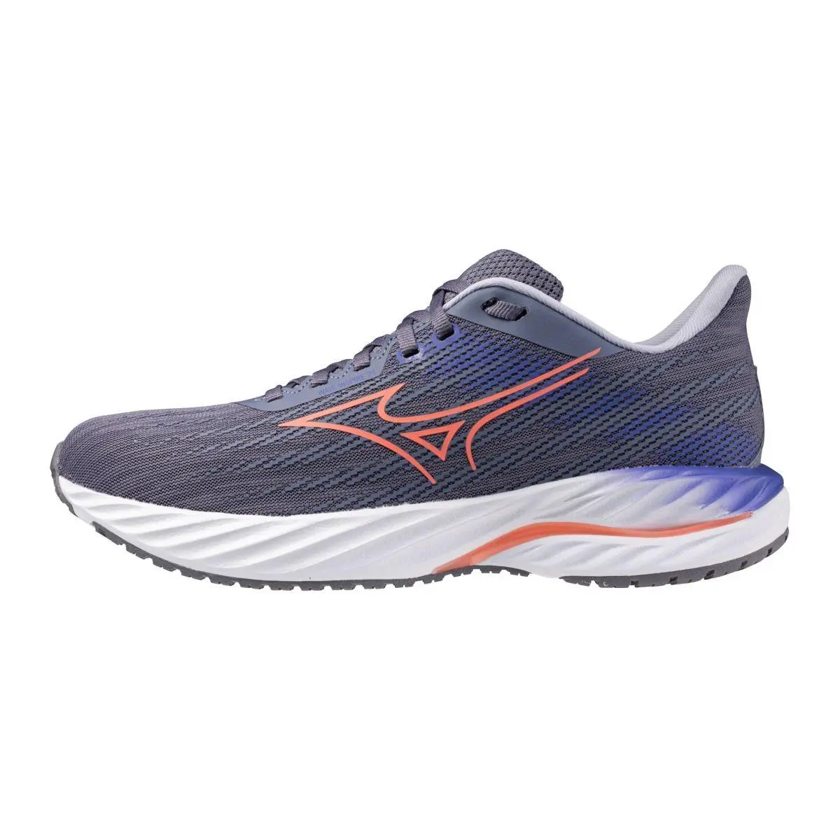 Mizuno Women`s Wave Inspire 21 Running Shoe Blue Granite/striking Coral - 411491