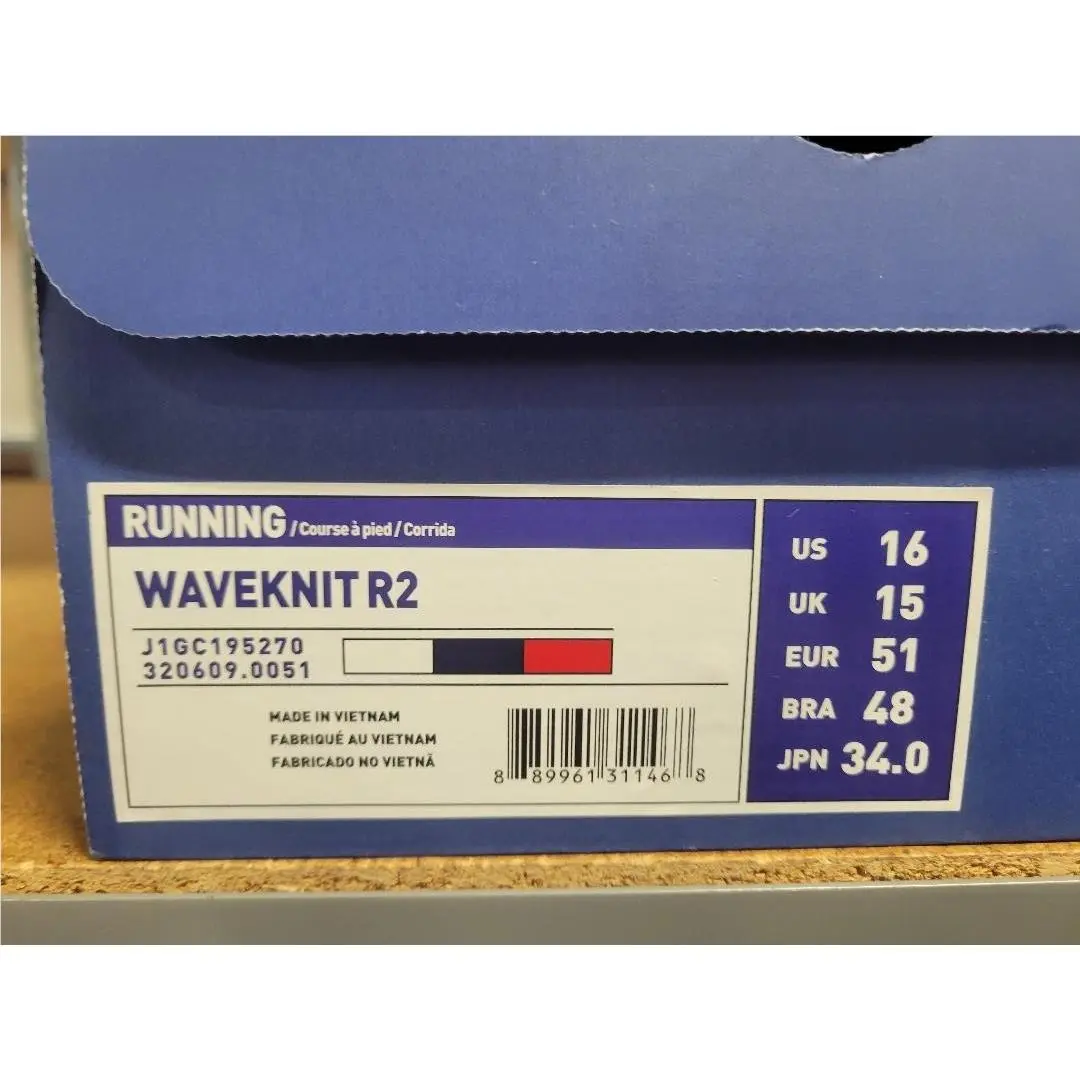 Mizuno shoes - Mizuno Waveknit R2 - Waveknit - J1GC195270 - Red White Blue Grey 4