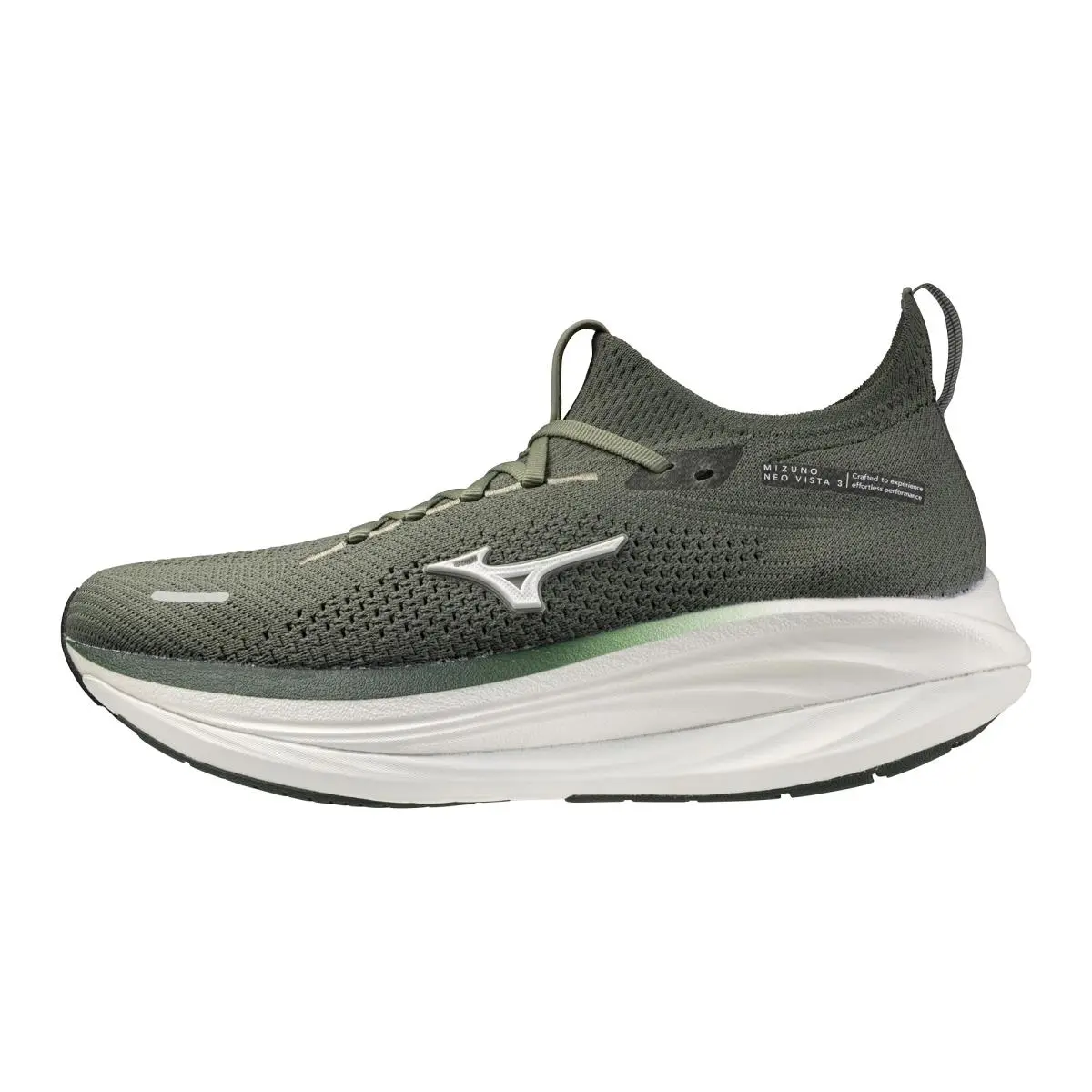 Mizuno Men`s Wave Neo Vista 3 Running Shoe Sea Spray-white US Mens 11