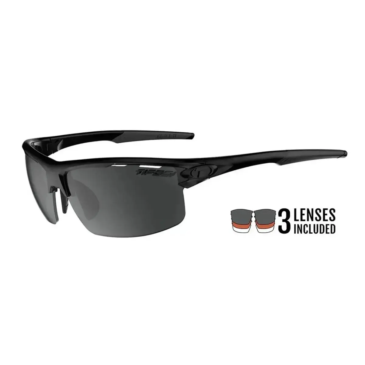 Optics Sunglasses Rivet - You Choose Blackout 3 Lens by Tifosi