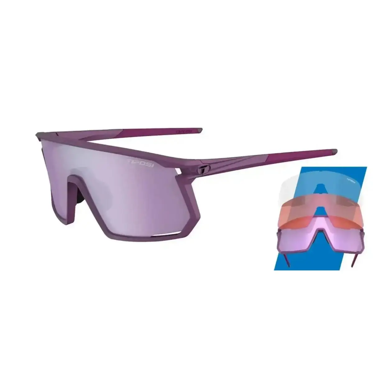 Optic Moab Sunglasses Fototec 3 Lenses - You Choose Plum Passion 3 Lenses by Tifosi