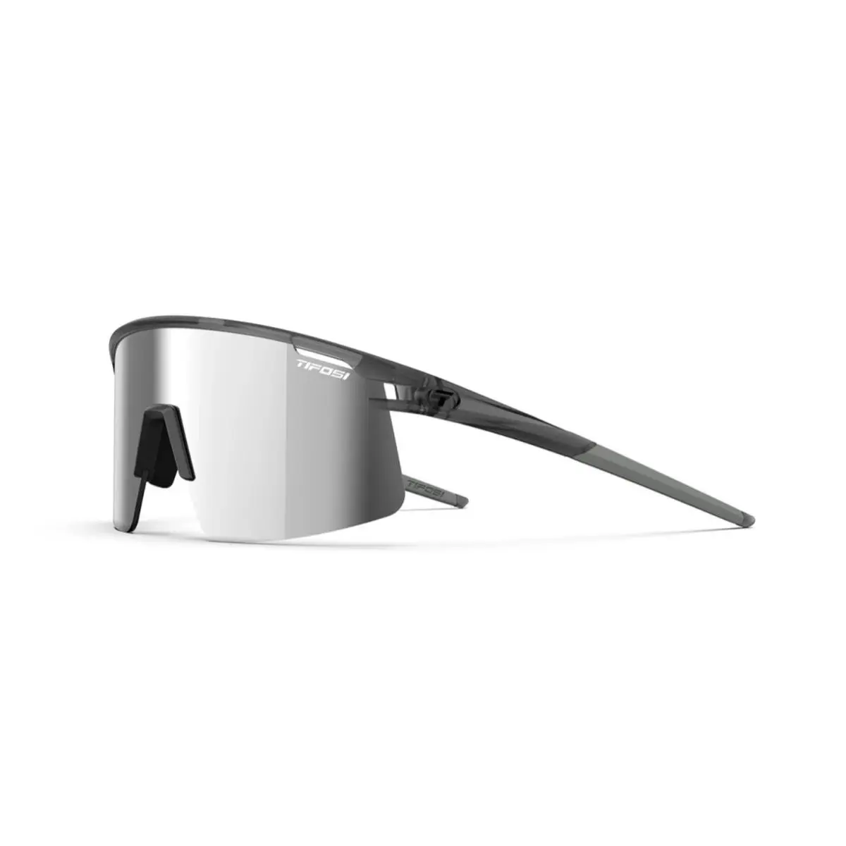 Moab Lite Sunglasses Interchangeable Lenses UV Satin Vapor - Silver Mirror, AC Red, Clear by Tifosi