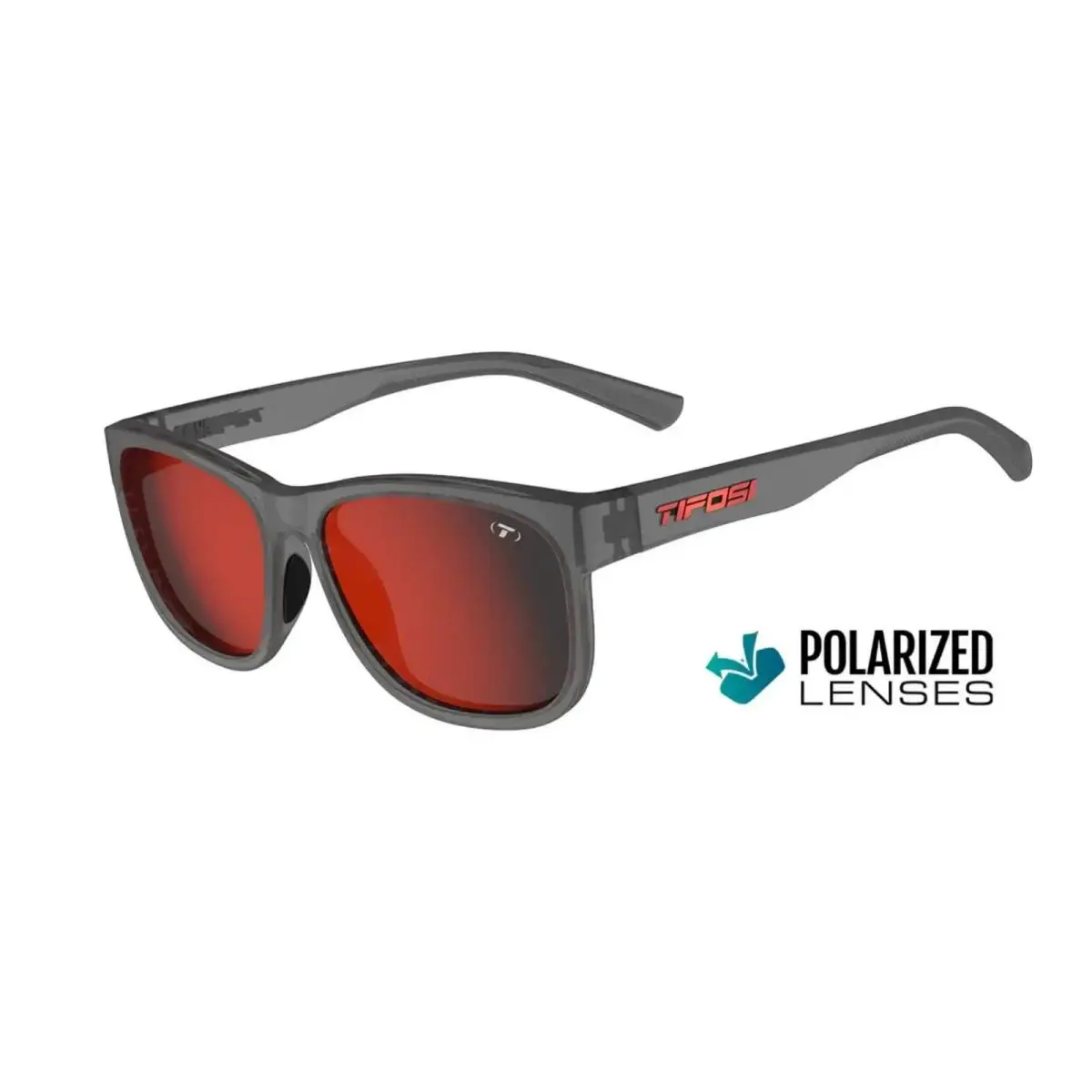 Optics Swank XL Sunglasses Polarized Lenses - You Choose Satin Vapor by Tifosi