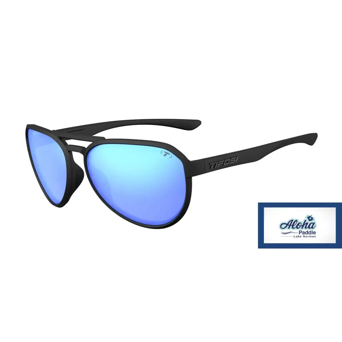 Tifosi Optics Selca Sunglasses Blackout Frame - Blue Tint Polarized Sport